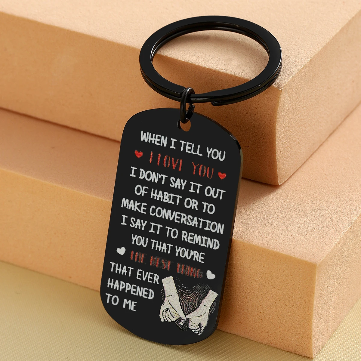 Anniversary Couple Gift i Love You Keychain Valentine's Day Gift Women Men Husband Wife Boyfriend Girlfriend Him Adult With Love