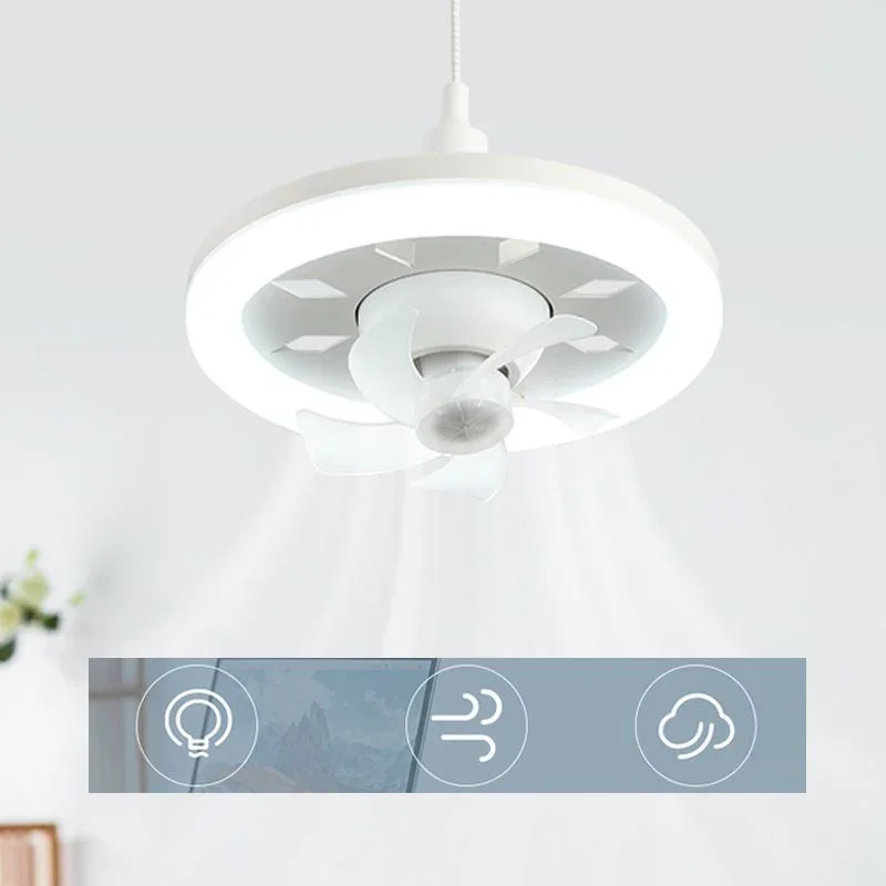 

Smart Ceiling Fan Light For HomeE27 48W 360-degree Rotation LED Fan Lamp Cooling Electric fan Lamp With Remote Control Bedroom