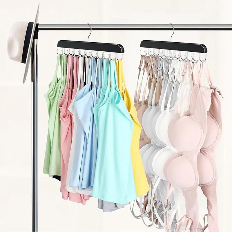 Holz Gürtel Rack Frauen Lagerung Kleiderbügel Für Kleidung Fall Hüte Bh Hause Kleidung Hängen Haken Schränke Multifunktionale Kleiderbügel – Detail 3