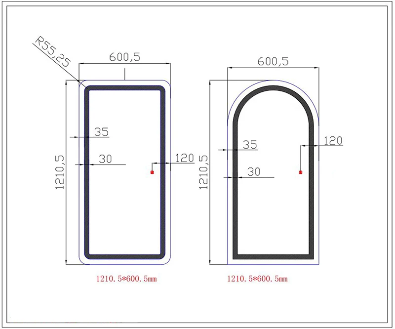 Tela de toque de dente azul quente iluminada espelho para móveis de salão de beleza espelho de salão de beleza