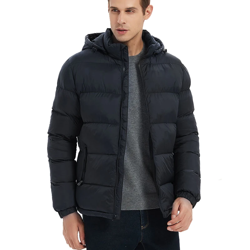 

Зимние мужские теплые пуховые парки, модные мужские хлопковые утепленные пальто с капюшоном, мужские термоветровки, стеганые куртки, одежда