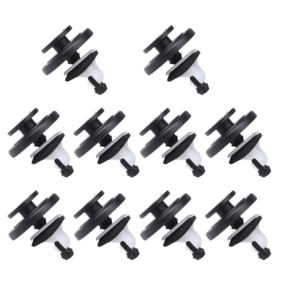 

Black Plastic Metal 10pcs Car Tailgate Spoiler Clips 91513-T6A-003 For Honda For Civic For CR-V HR-V Car Accessories