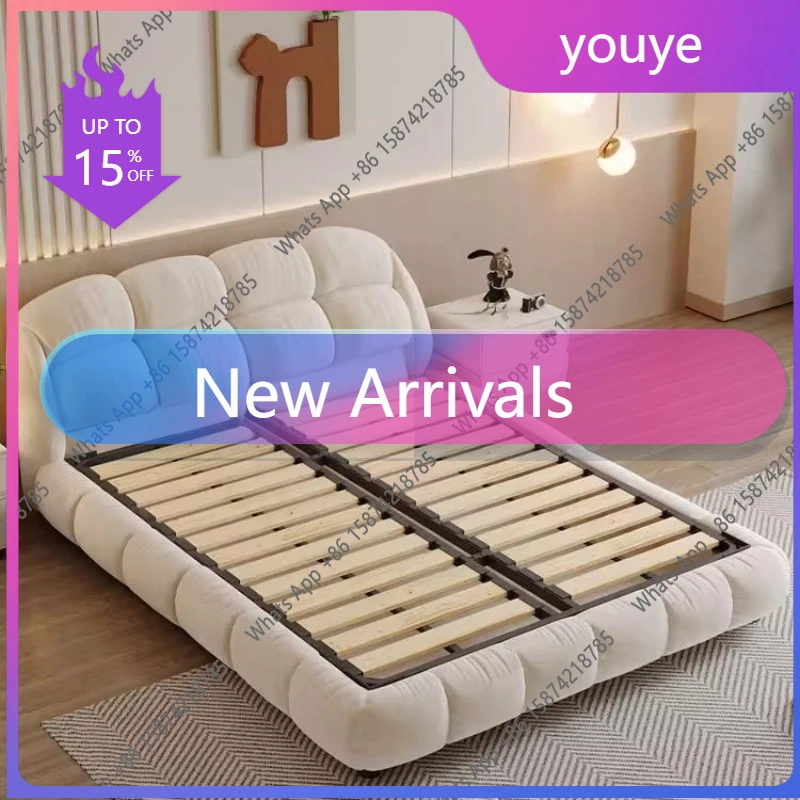 

68SM Modern American Double Bed Design Cheapest Modern Daybed Two-person Bed Tanning Murphy Camas Matrimoniales Bedroom Furnitur