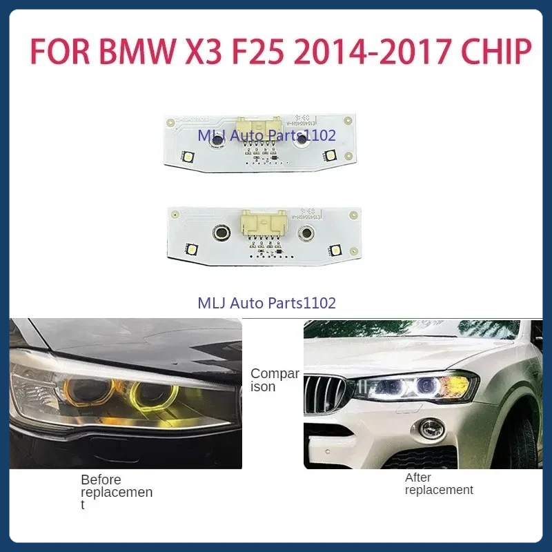 

for BMW X3 F25 F26 2014-2017 Car White Light Headlights DRL Chip Ballast Chip Circuit Board Light Source Board Chip