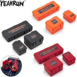 YEAHRUN 3PCS 1:10 Decor Accessories Plastic Weapon Storage Box for Axial SCX10 TRX4 TRX6 D90 Tamiya CC01 Car Truck Screw Box