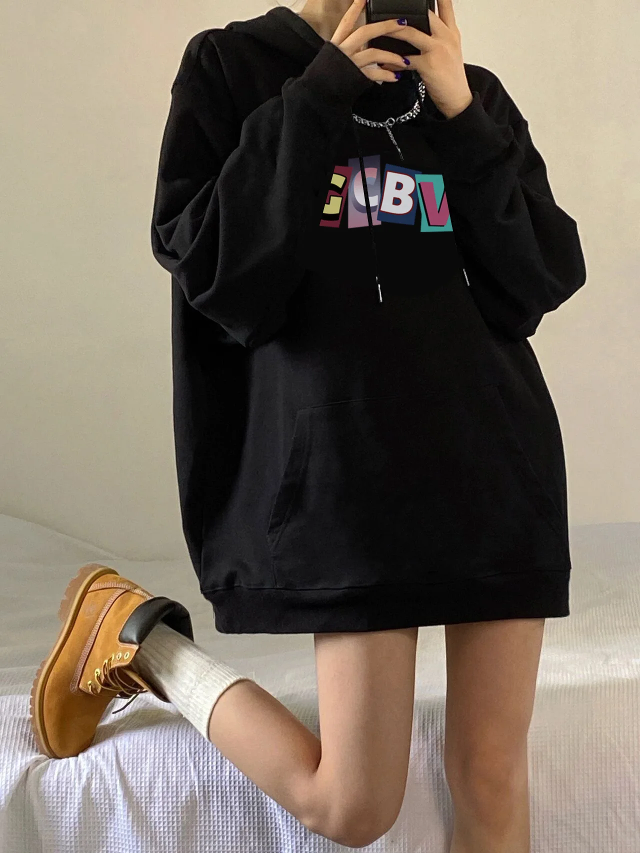 Super Nice Sweater 2022 New Women's Autumn Oversize Loose Design Sense Niche Hooded Top Streetwear Women Hoodies Y2k Tops