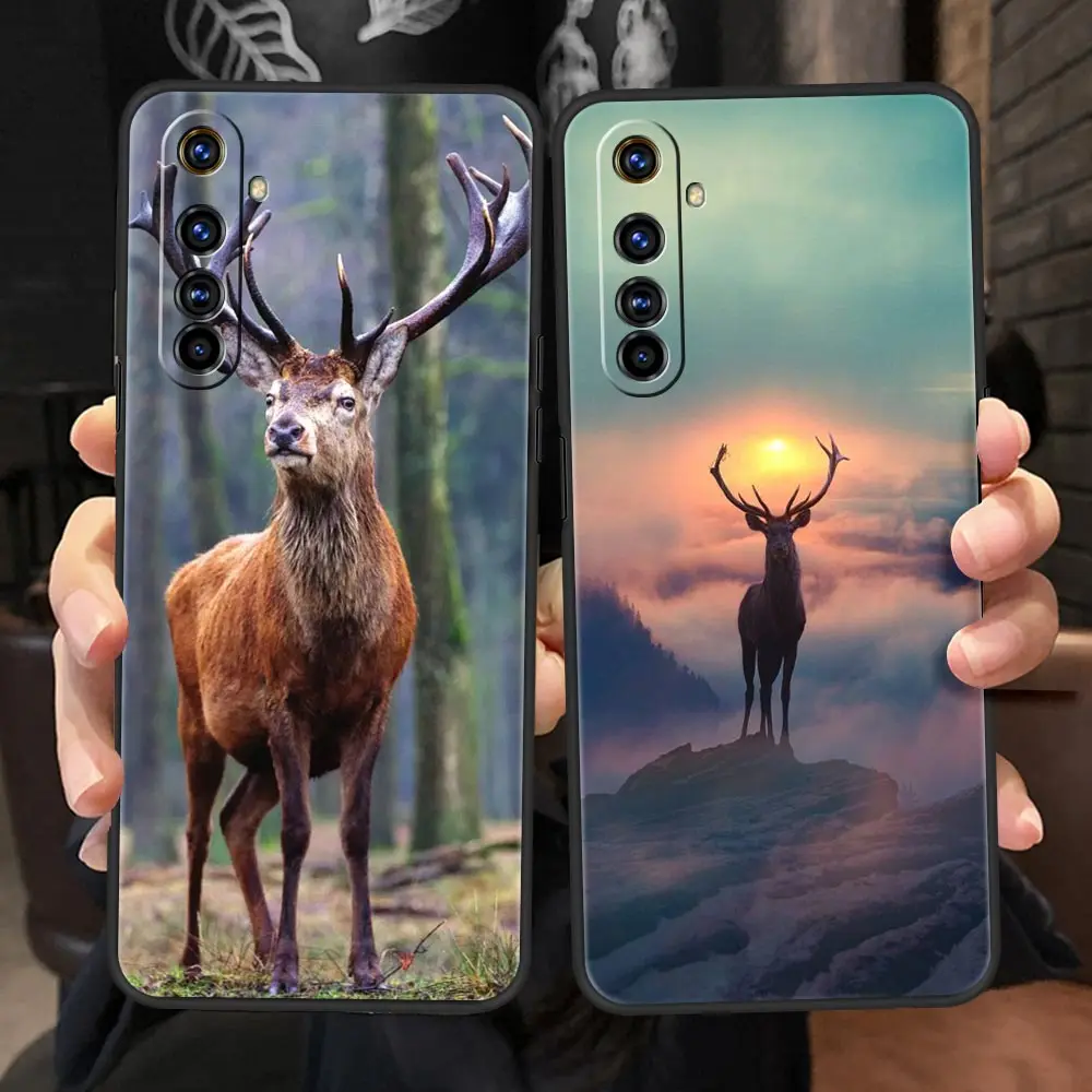 Deer Hunting Camo For Realme 11 10 9 8 5G 7 6 GT2 Pro Plus C21 C11 C25 C35 Silicone Cover For Realme GT Neo 2 3 3T Phone Case