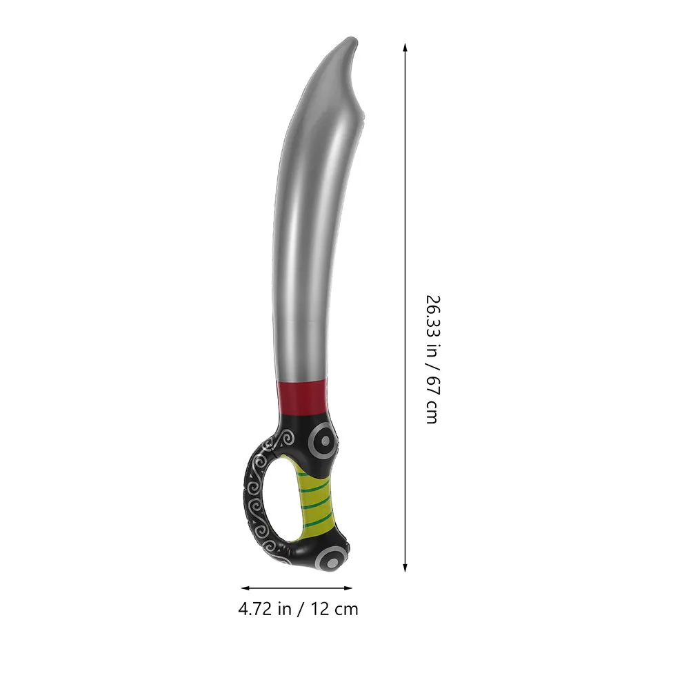 4 szt. Balony Akcesoria do Kostiumów na Halloween Nadmuchiwane Miecze Pirackie Nóż Chłopięcy PVC Halloween Urodziny Impreza Cosplay Rekwizyty Miecz