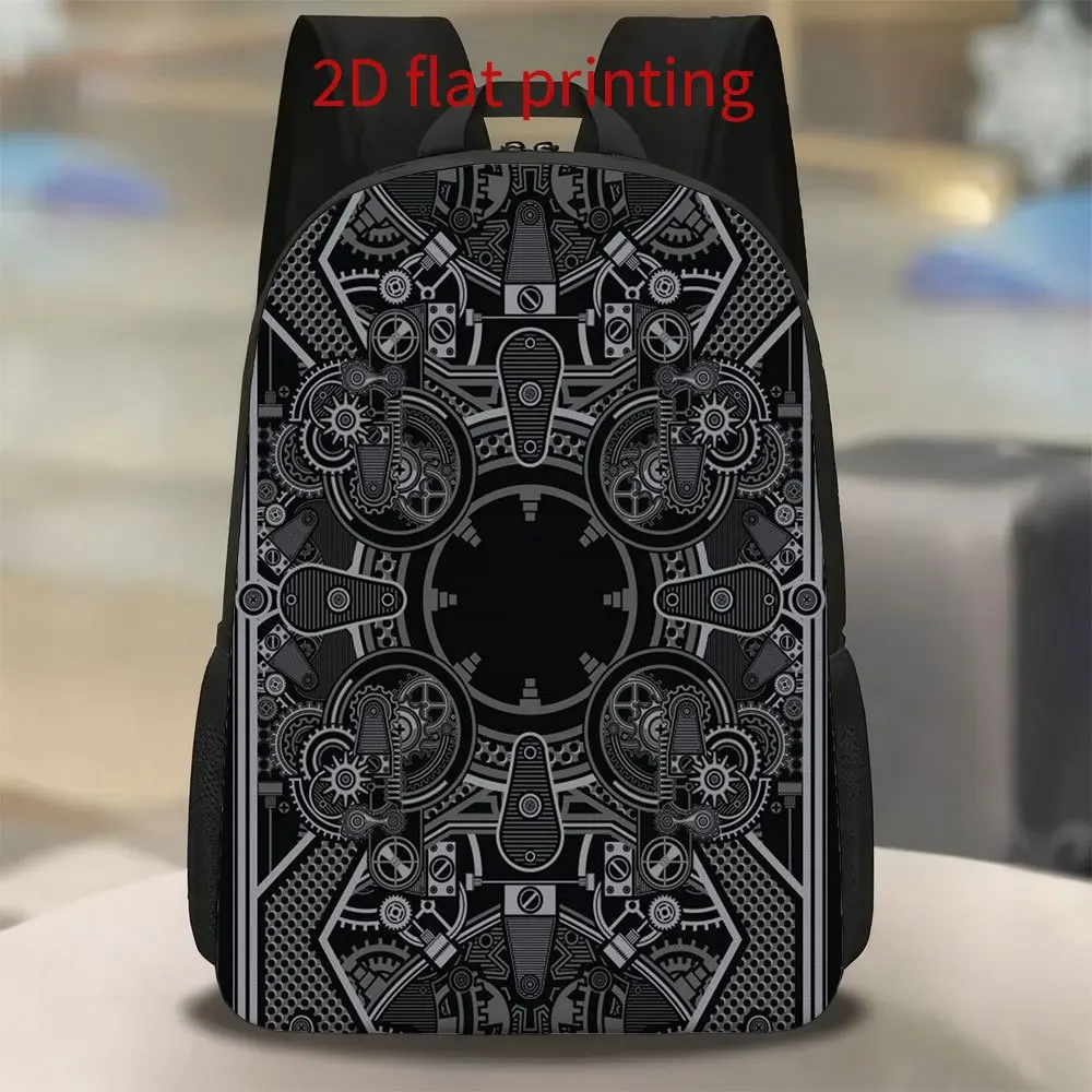 

One Steampunk Gear Backpack - Lightweight, high-capacity travel bag with adjustable shoulder straps for commuting