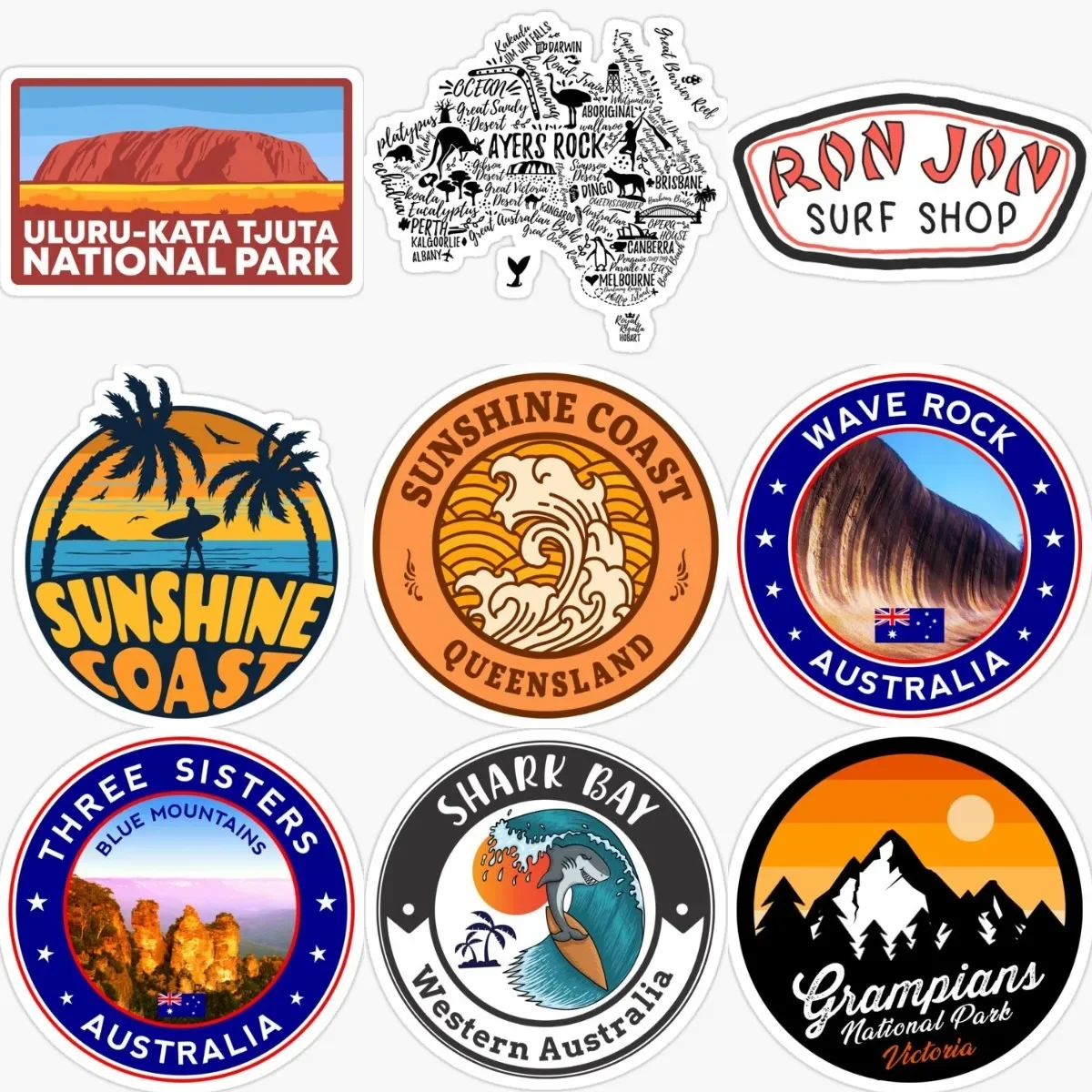 

AUS Australia Flag Map Emblem Creative PVC Sticker for Decorate Wall Car Window Bicycle Bumper Helmet Decal Accessories