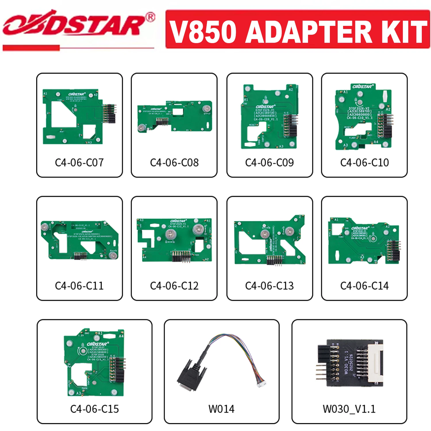 OBDSTAR V850 Adapter Kit Read IMMO Data for MQB-48(5A) Instrument Cluster Support All Keys Lost & Add Key Programming