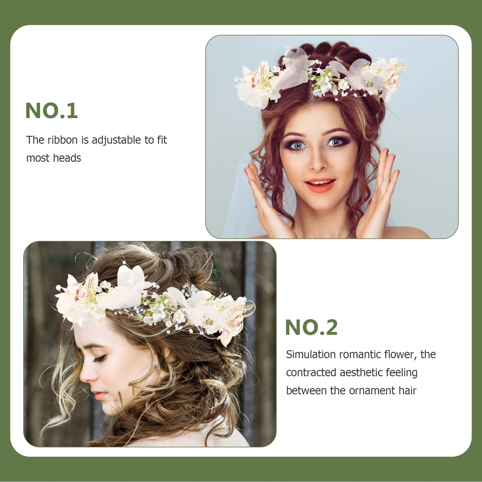 

Цветочный венок для девочек, корона, головной убор из искусственных цветов для детей, реквизит для фотосъемки, модный и изысканный декор для всех возрастов