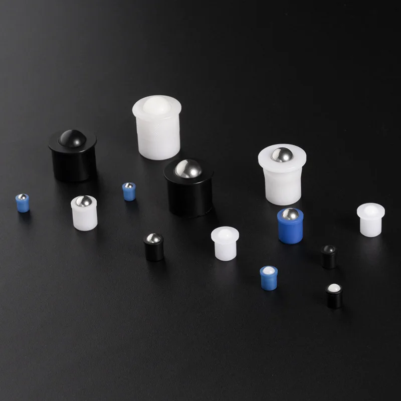 20 piece POM nylon spring ball plunger press fit plastic positioning ball precision ball fixing pin for mechanical equipment