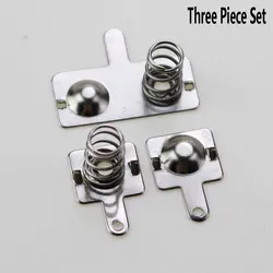 Universal No. 7 Positive and Negative Battery Box Spring Plate Power Supply Battery Box Accessories Metal DIY Three Piece Set