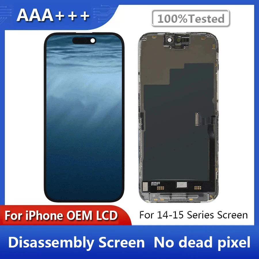 In Stock OEM LCD For iPhone 15 14 Pro Max 14Plus 15pro 15ProMax Disassembly Display Screen Touch Screen No Dead Pixel 100%Tested