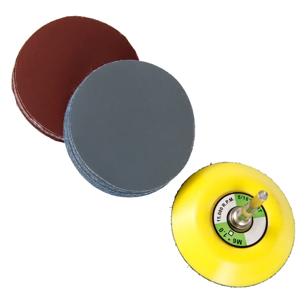 100Pcs 3 Inch Sanding Disc Sanding Pads Wear Resistant Sanding Disc 80-3000 Grit Sanding Sheet Quick Change Sanding Paper