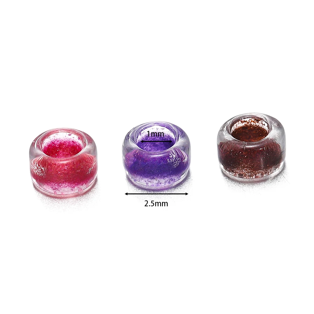 300pcs/lot 2.5mm Colorful Beads Dye Core Small Glass Beads for DIY Making Jewelry Craft Bracelets Necklaces Earrings