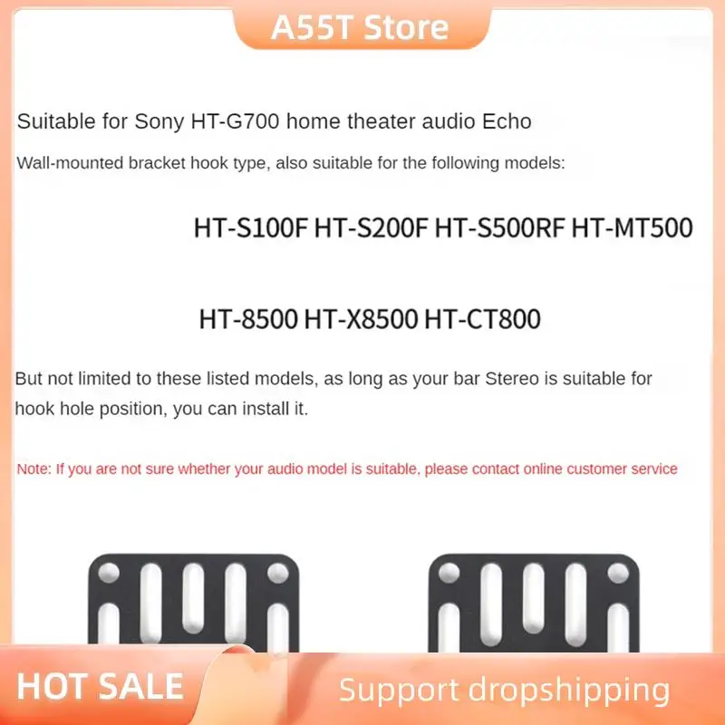 Soportes de montaje en pared para barra de sonido A55T para SR-C20A YAS-207 YAS-209 YAS-108 YAS-109 barra de sonido para accesorios de altavoz Sony HT-G700
