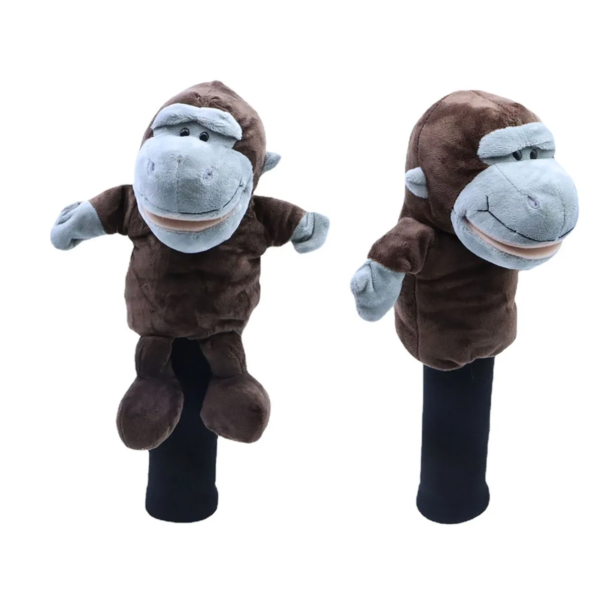 Cute Chimpanzee Golf Head Covers for Driver Fairway Club Headcover Protector Cover for Men and Women Golf Mascot Novelty Gifts