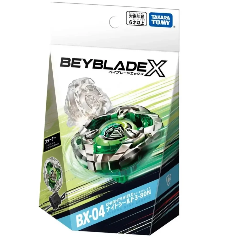 Takara Tomy Beyblade X BX-04 Starter Knight Shield 3-80N