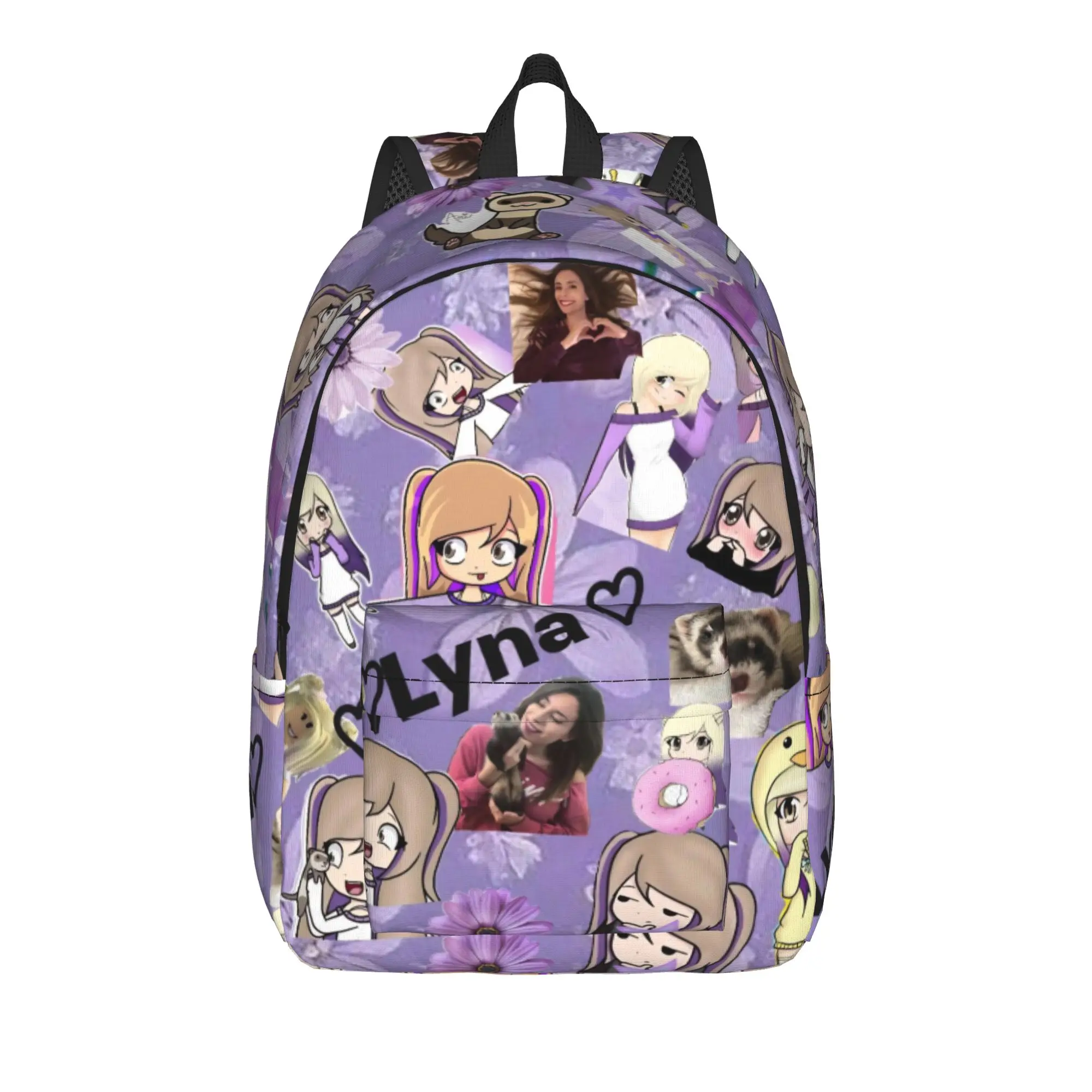 Lyna Vallejos Gamer Backpack for Men Women Fashion Student Work Daypack  Laptop Shoulder Bag Outdoor