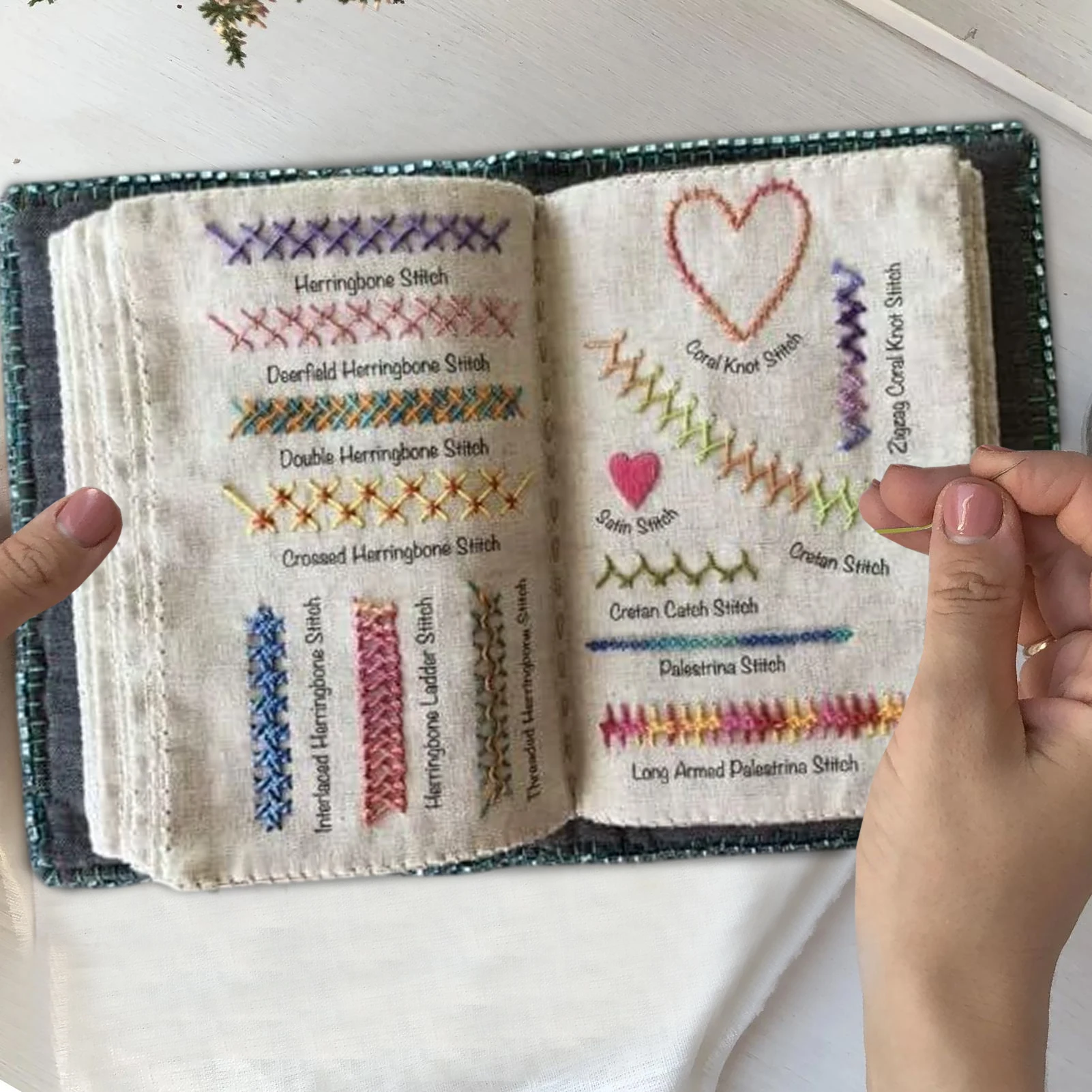 Embroidery Guide Book - Embroidery Stitches Book Sewing Guide for