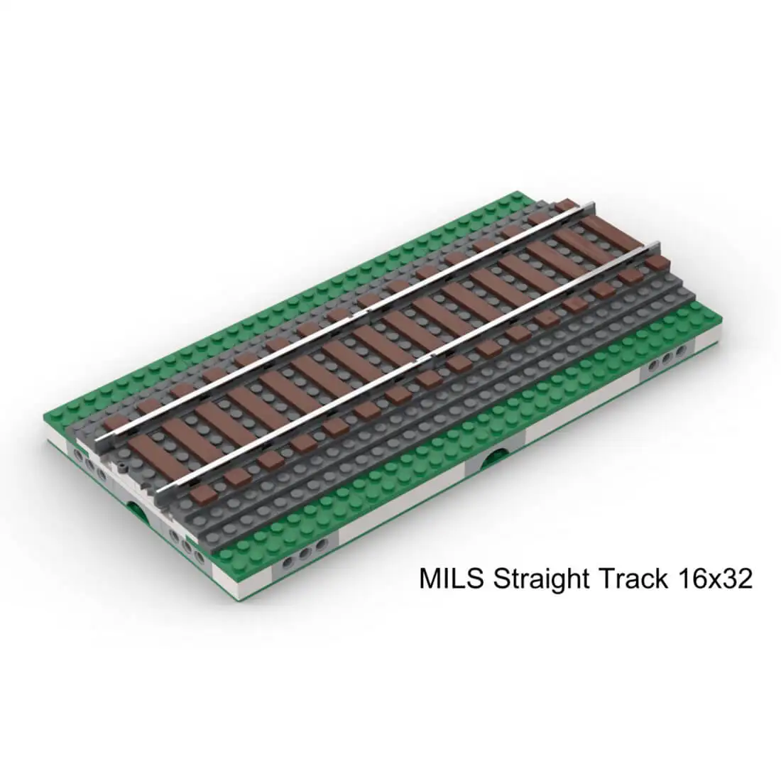 

Custom MOC-117830 MILS Ballasted Single Track Train Track Model 182 Parts Gift