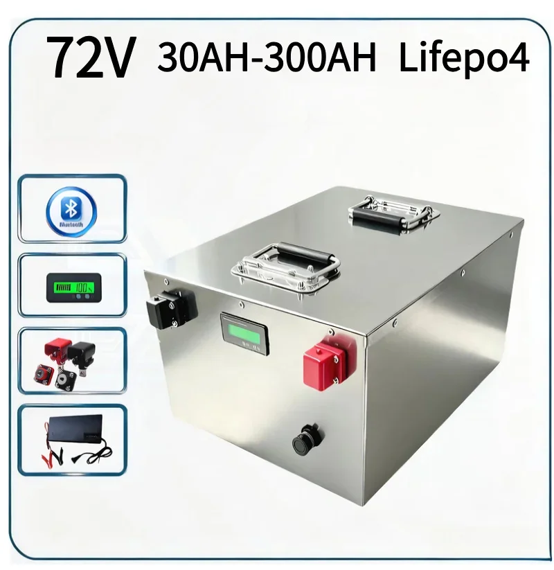 72V 50Ah‑300Ah LiFePO4 Battery Durable Rechargeable Power Unit Inbuilt Safety BMS Heavy‑Duty Energy Supply For Industrial & RV P