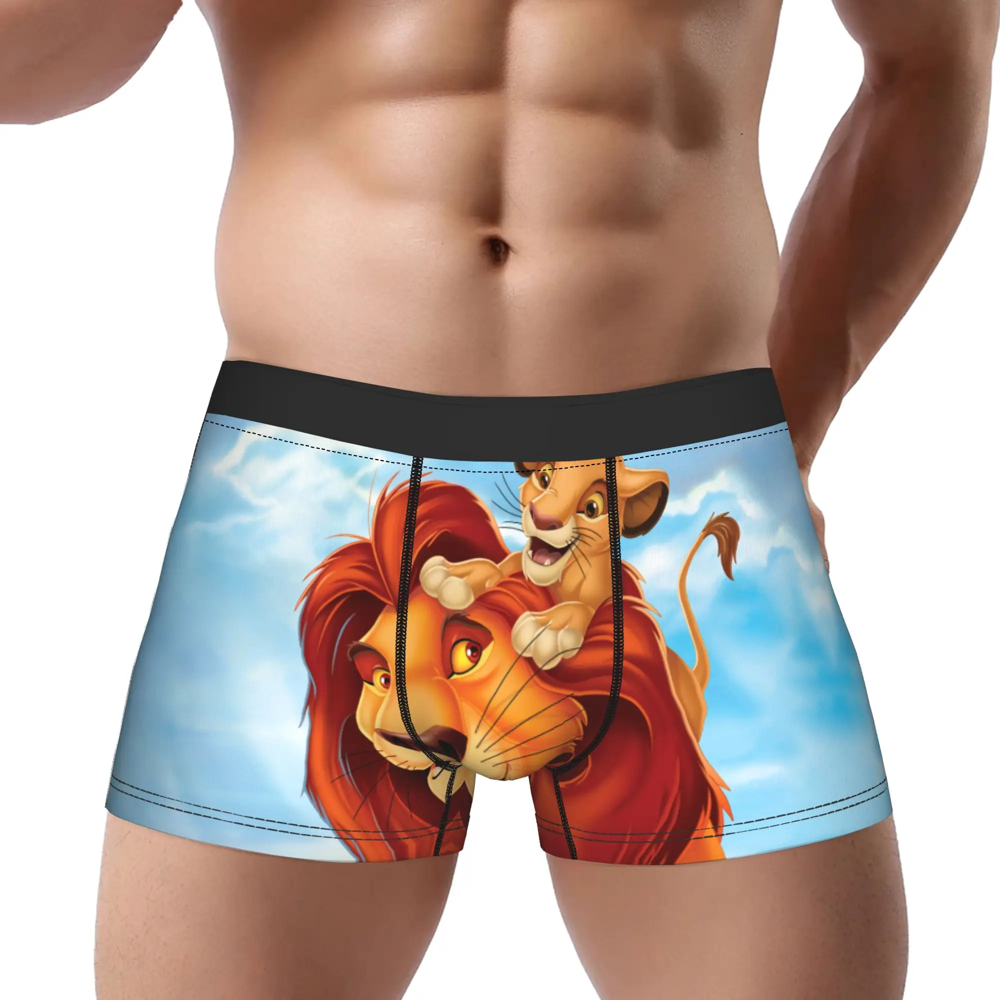 

The Lion King boxers adults 18 plus Underpants Breathbale Panties Male Underwear Print Shorts Boxer Briefs