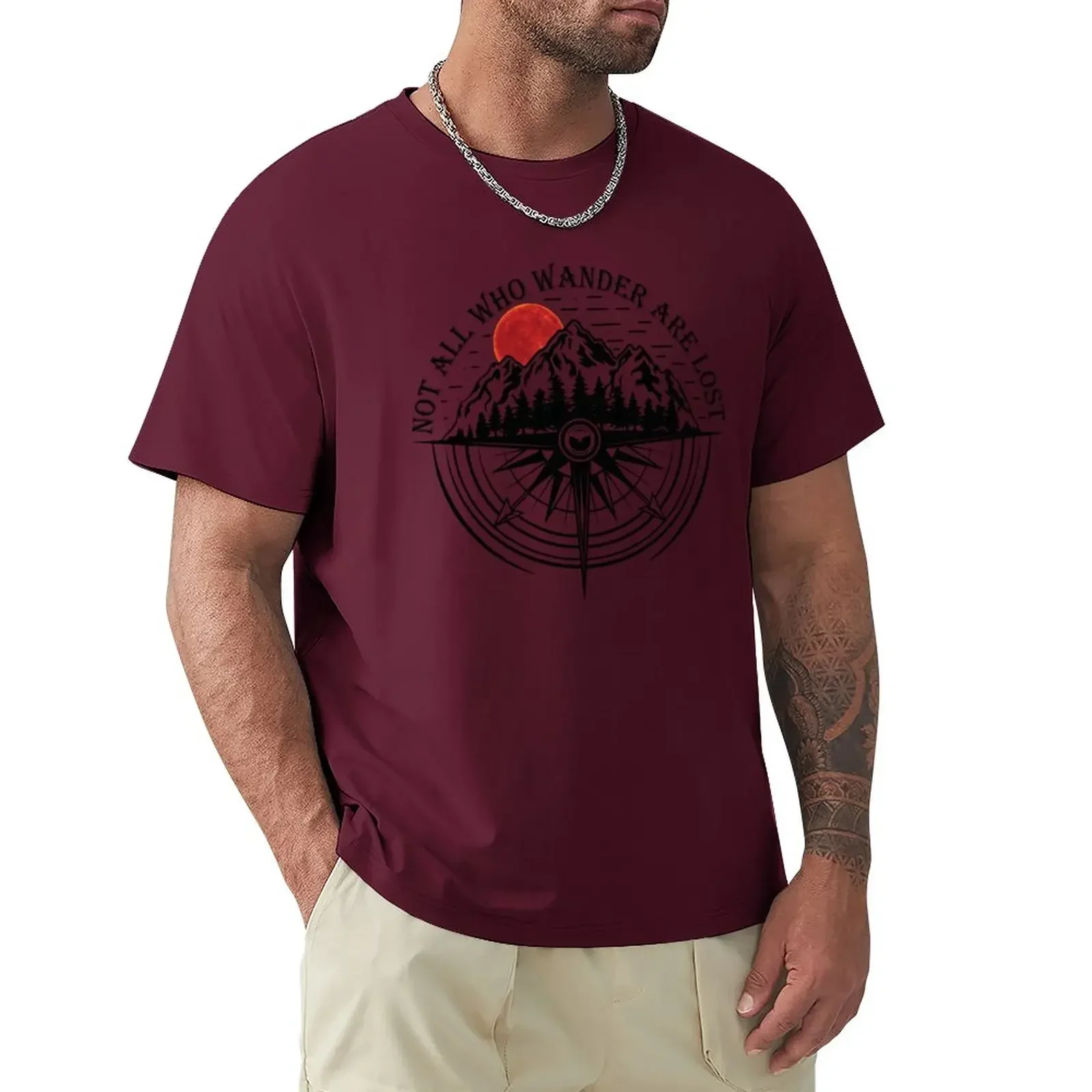 Not All Who Wander Are Lost - Gifts for Outdoor Adventurers 2024 T-Shirt vintage sports fans plus sizes plain white t shirts men