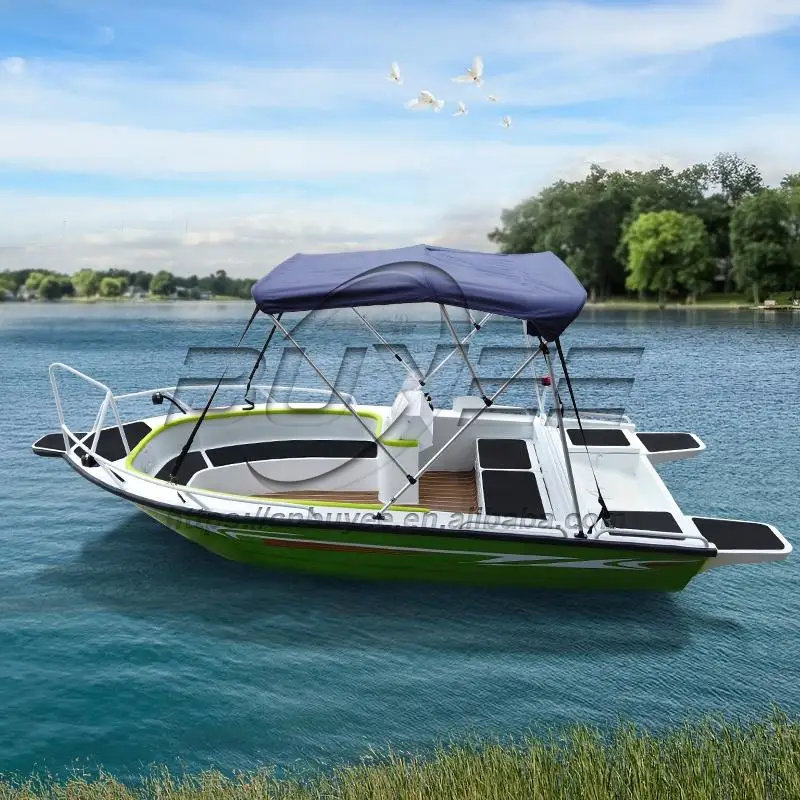 Factory Cheap Price 14ft/4.2m Small Luxury Aluminium Speedboats with EVA Cushion in China