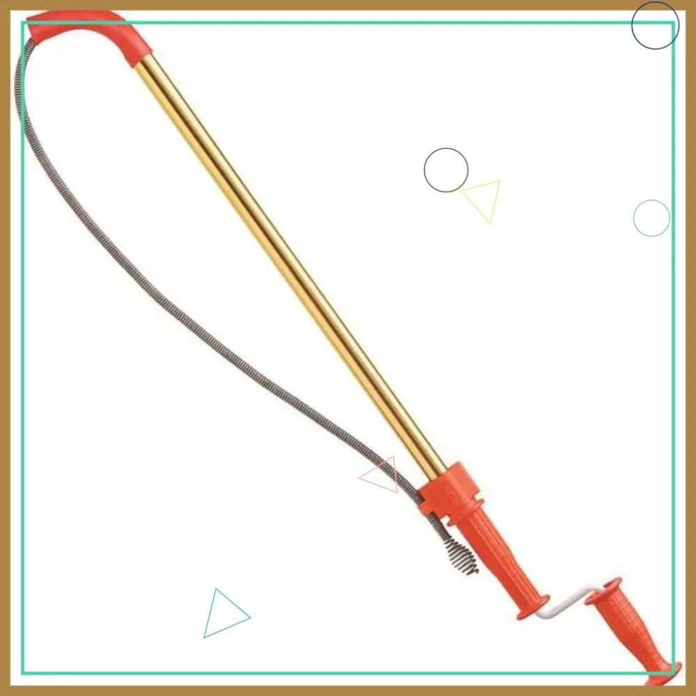 

Closet Auger with 6-Foot Heavy-Duty Drop Head Tri-Wrap Cable, Manual or Cordless Drill Operated Plumbing Tool