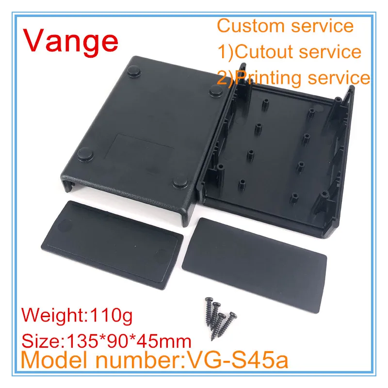 Vange electronics junction box 135*90*45mm ABS plastic project box PCB housing