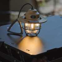 Outdoor Retro Small Drop Light Campsite Lamp Atmosphere Lamp Type-C Charging Tent Light LED Camping Hang Ling Lamp Accessories