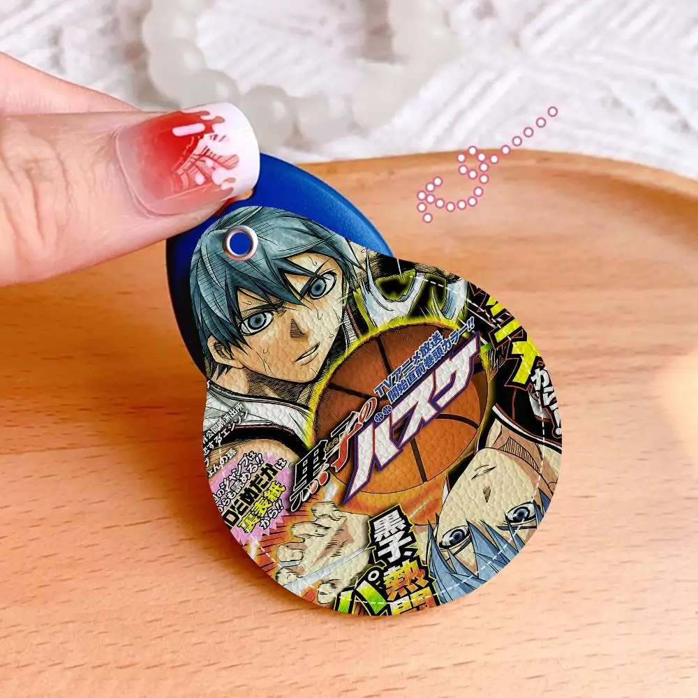 Anime Kurokos Basketball Creative Cartoon Pattern Sensitive Access Card Protective Sleeve Keychain Fashion Decorative Pendant