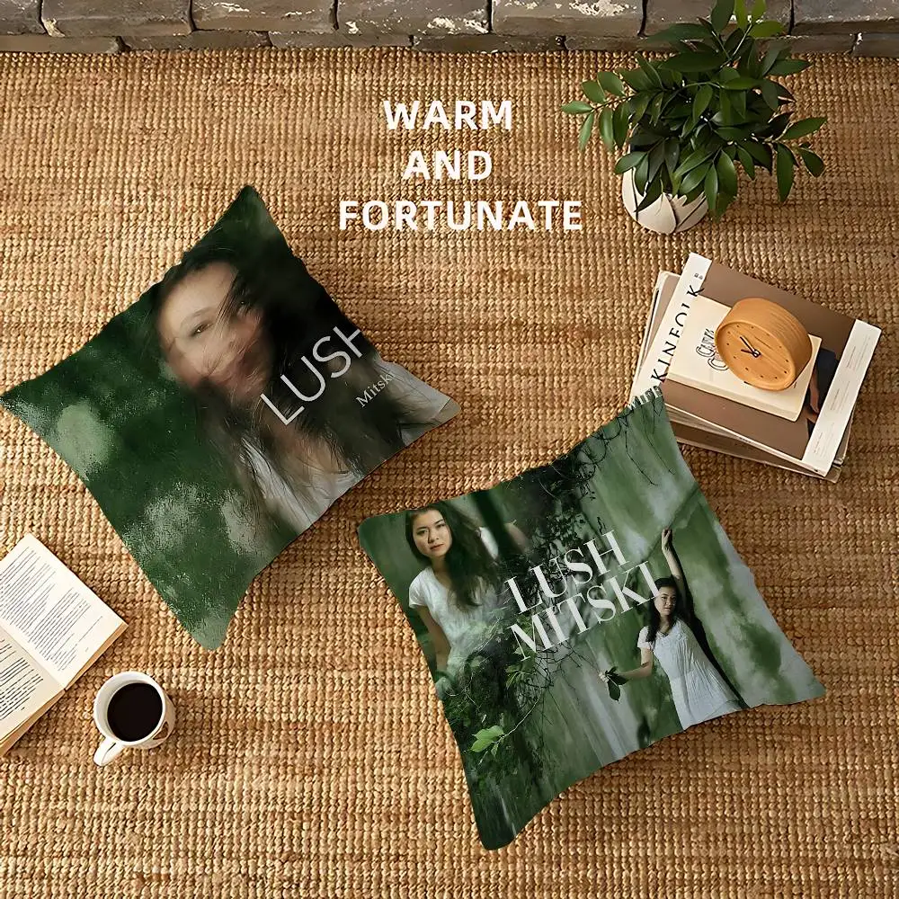 

Singer Mitski pillow cover sofa cushion cover home room decoration children gift