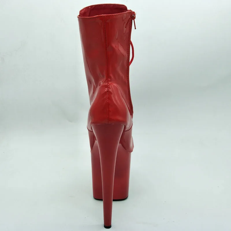 Strip Pole Dance Ankle Boots, Sexy Dançarina Exótica, Tamanho Grande, Dedo Do Pé Redondo, Catwalk Boate Punk, Gótico, Novos Modelos, 8 ", 20cm