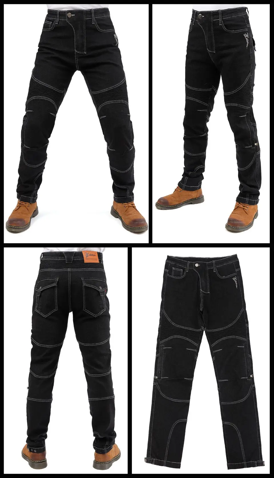 Black Motocross Pants Motorcyc - Motorcycle Gear Jeans recension och pris