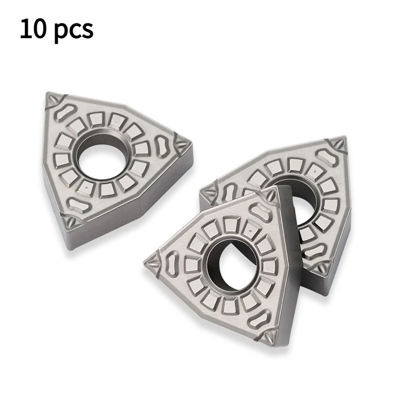 

10 Pcs WNMG080404/408-FG/MT Peach-shaped CNC Blade Cermet Lathe Special Tool