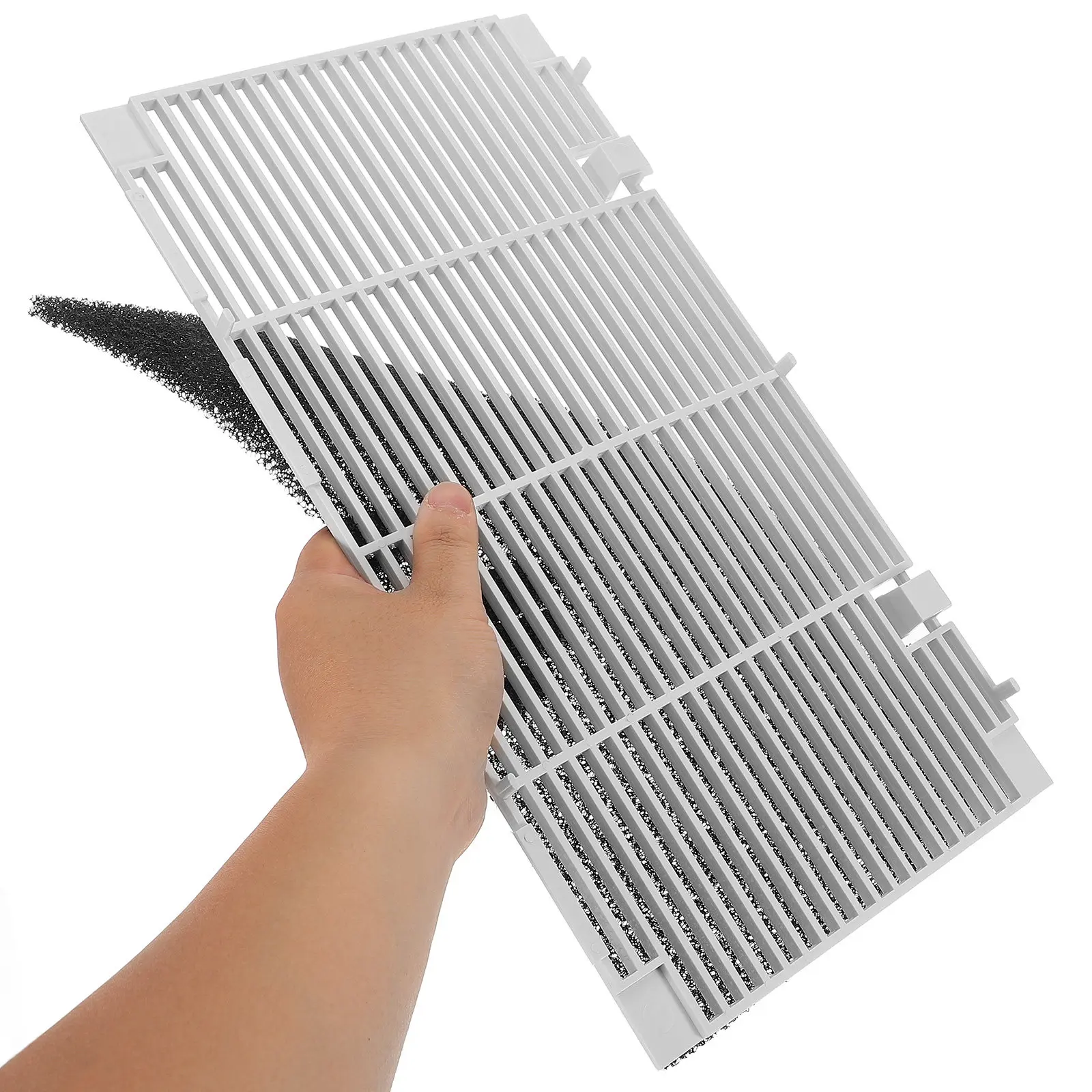 

1Set Rv Ac Conditioner Grille Air Filter Cover for Ducted Rooftop Ac Units Heavy Duty Plastic Grille Replacement Easy Install