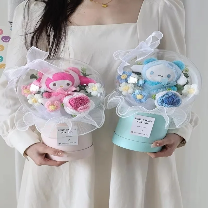 Sanrio Cartoon Sweet And Lovely Girl Heart Doll Cute Doll Bouquet Bucket Gift Valentine'S Day First Choice