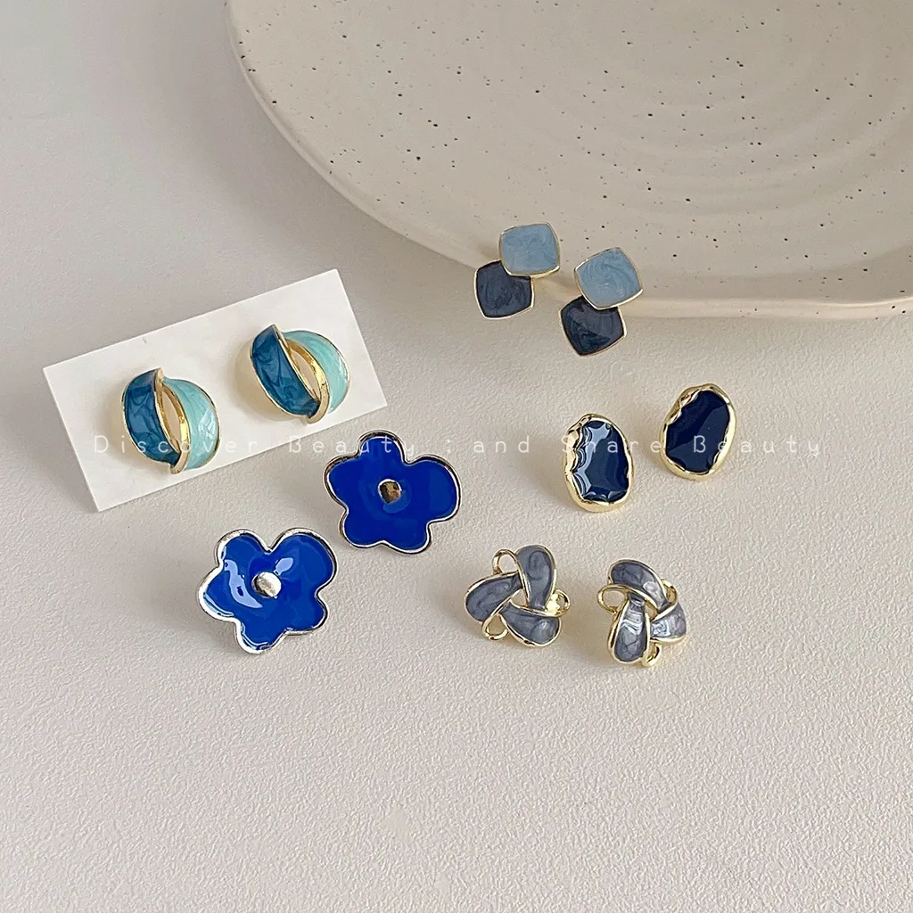 accessori-fai-da-te-knock-white~-orecchini-geometrici-coreani-blu-con-design-a-goccia-orecchini-a-fiore-di-nicchia-alla-moda-personalizzati-di-carattere