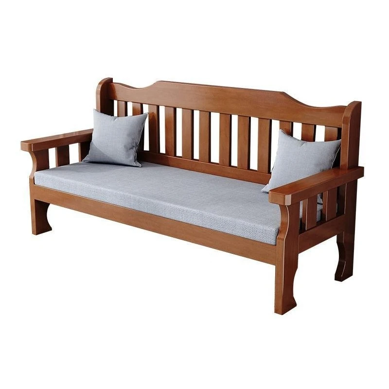 

Solid wood sofa chair New Chinese furniture Single living room Small apartment can be made a bench Coffee table Sofa Free group
