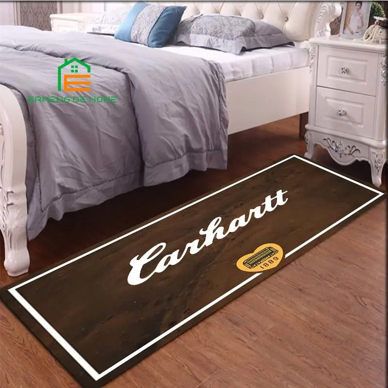 Carhartt Pattern Carpet Rug Door Mat 3D Printing Carpet Hall Bedroom Cold Fashionable Carpet 8 Sizes