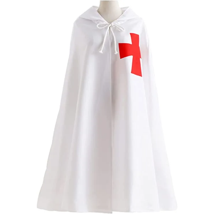 ชุดคอสตูมโลวีน เสื้อกั๊กสไตล์ยุคกลางแบบต่อผ้าสำหรับผู้ชาย ชุดอัศวินเทมพลาร์ ชุดอนิเมะ ชุดการแสดงแนวชาติพันธุ์