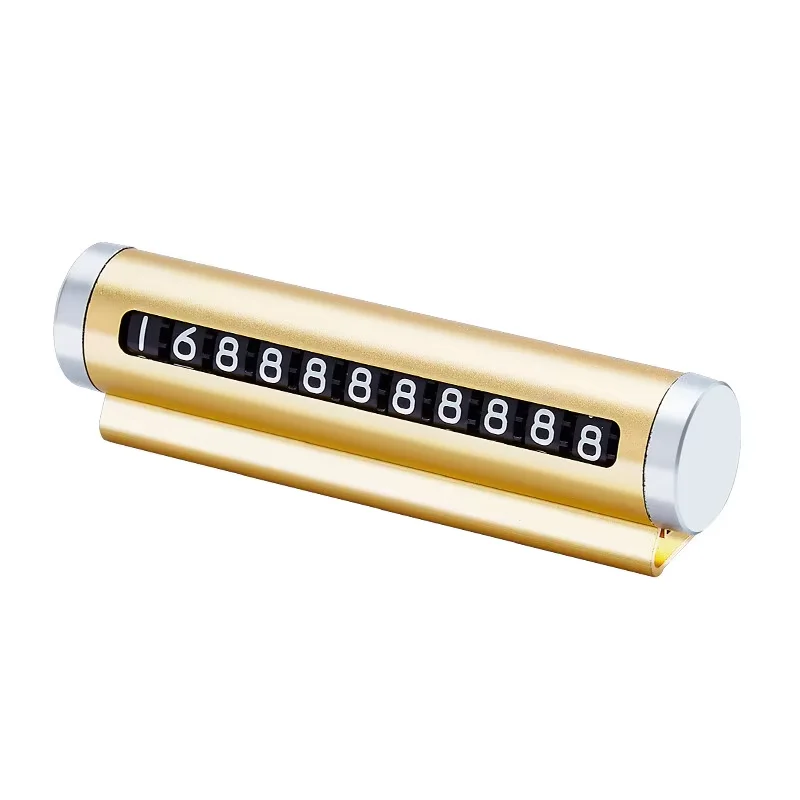 Temporary Parking Number Plate with Roller Adjustment - Homefish Car Plate in Black, Silver & Aluminium Alloy