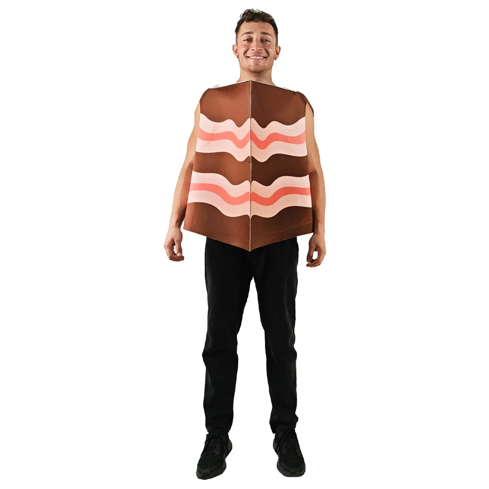 

loween Cake Costume Adult Role-plang Bar Funny Stage Performance Clothing T Top Skirt Set for Women