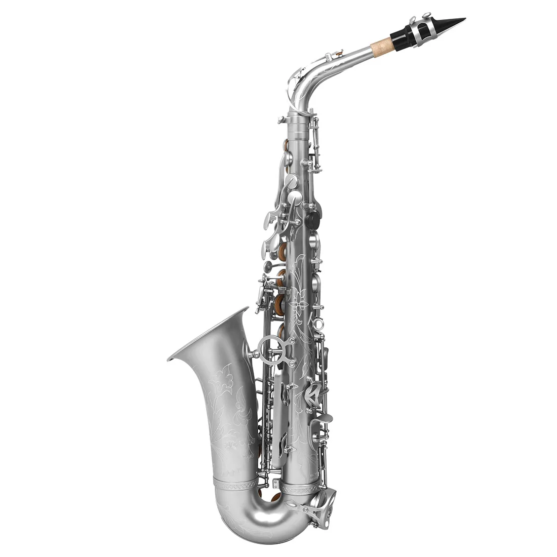 Professional Performance of Alto Saxophone in Brass Flat B-key, Playing Saxophone Wind Instruments for Adult Beginners