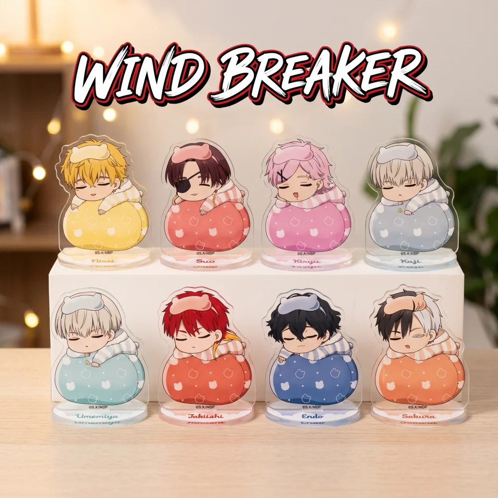 WIND BREAKER Sakura Ren Suo Hajime Fuwamin Ver 10CM Acrylic Stand Keychain 2026 New Anime Stand Tabletop Ornament Fans Gift