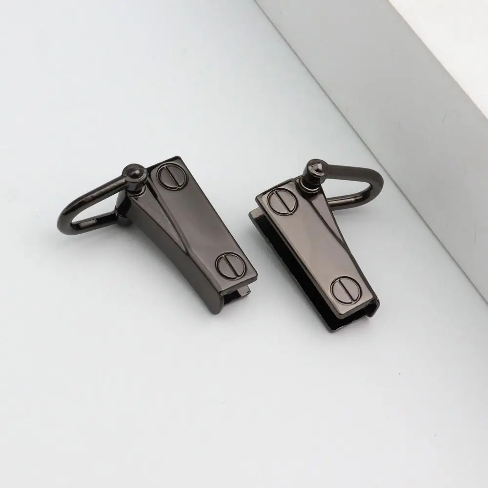 1 Pair Durable Metal Bag Transformation Side Clip Punch-free Detachable Bag Connector Clip Not Fade Purse Connector Buckle